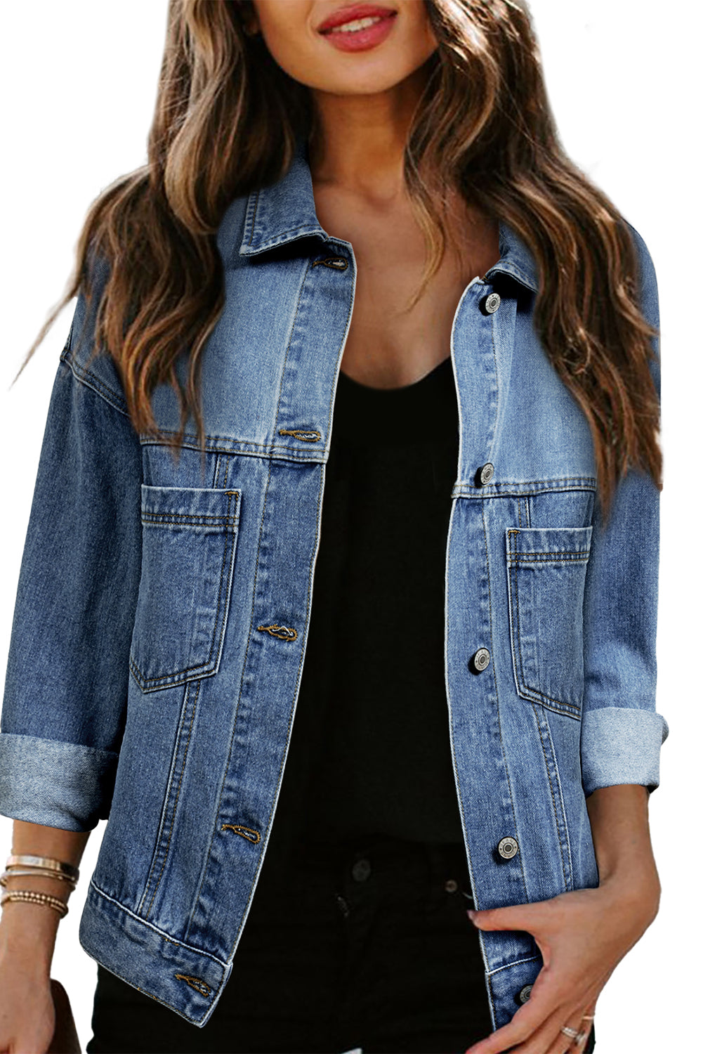 Washed Oversize Denim Jacket