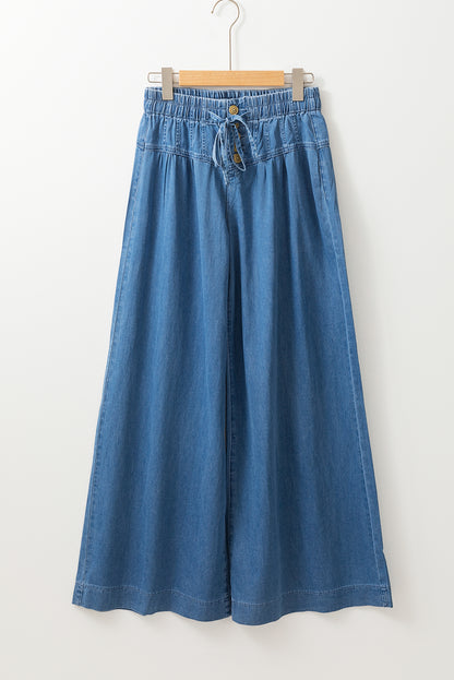 Fly Waist Wide Leg Jeans