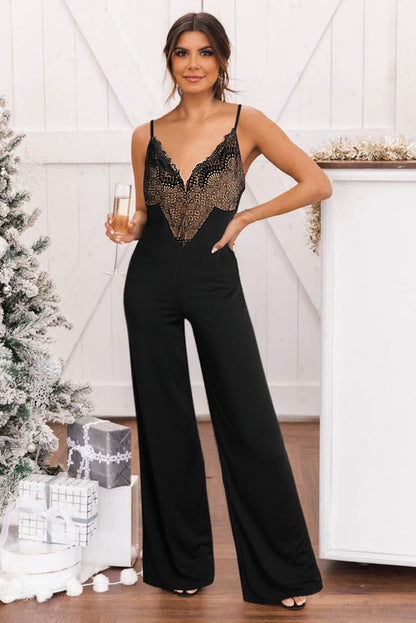 Lace Wide Leg Jumpsuit