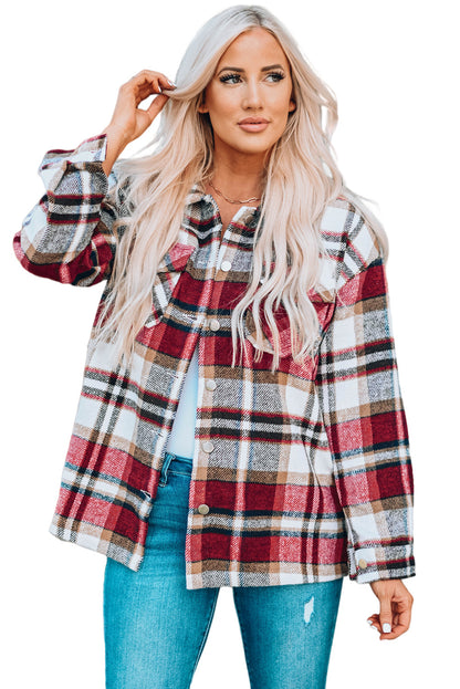 Geometric Plaid Shacket