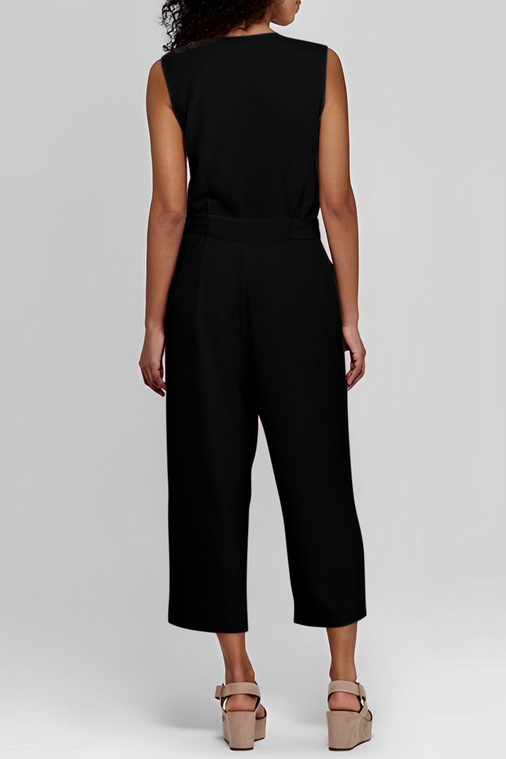 Sleeveless Cropped Jumpsuit