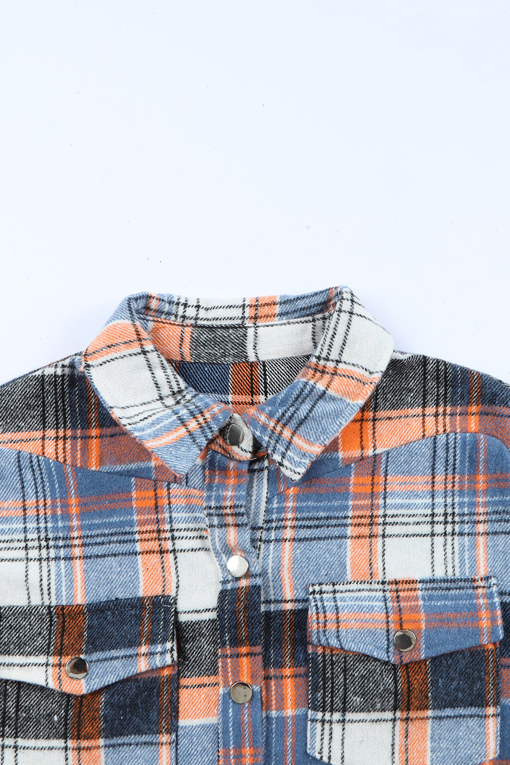 Multicolor Plaid Ruffled Shacket