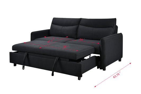 3 in 1 Convertible Sleeper Sofa Bed