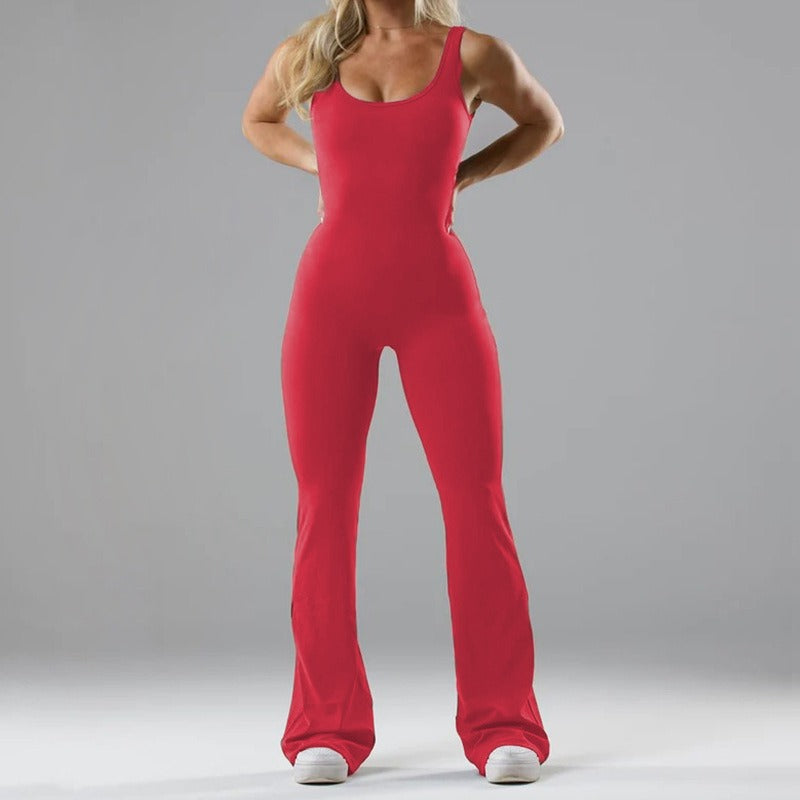 Seamless Slim-Fit Yoga Jumpsuit