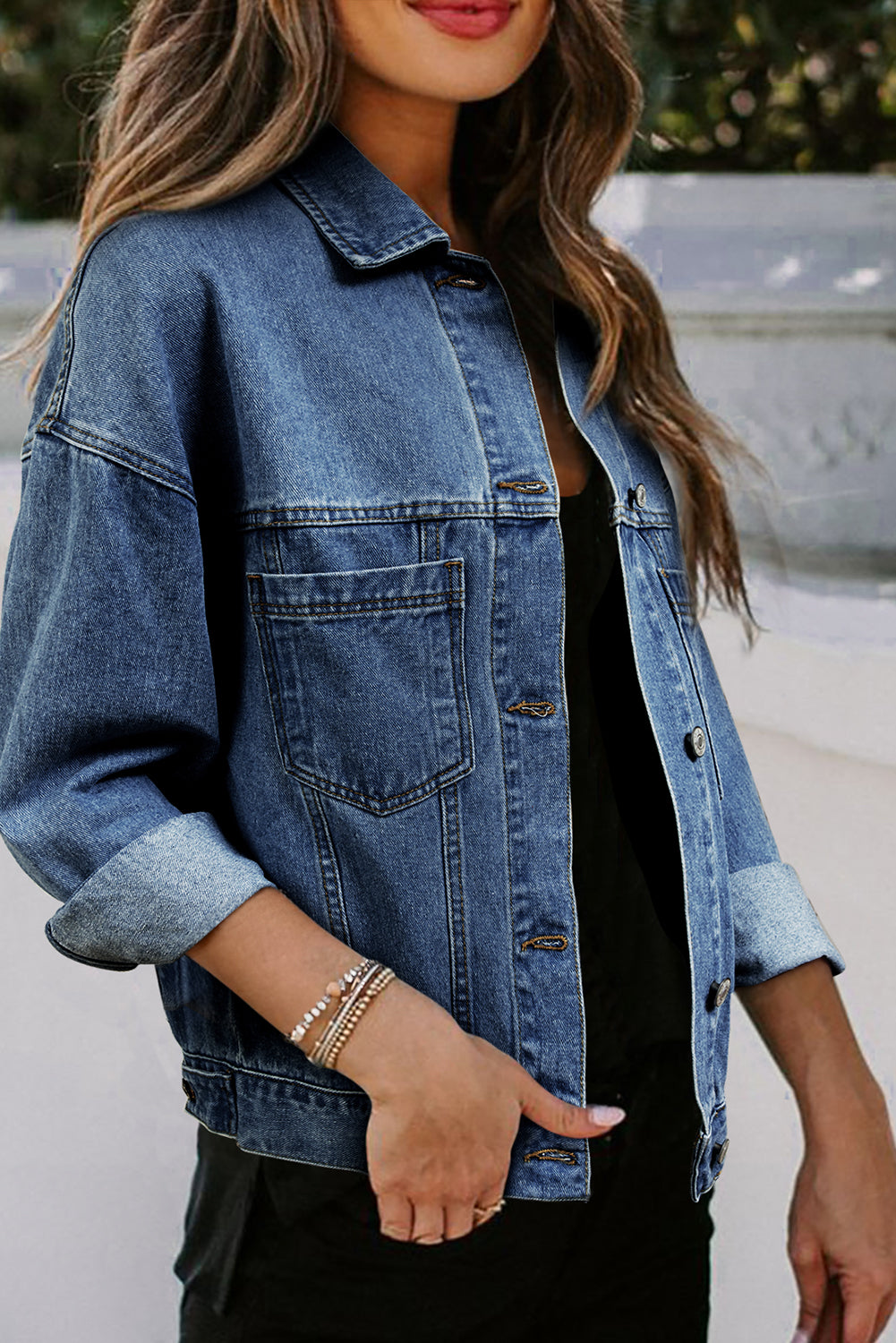 Washed Oversize Denim Jacket