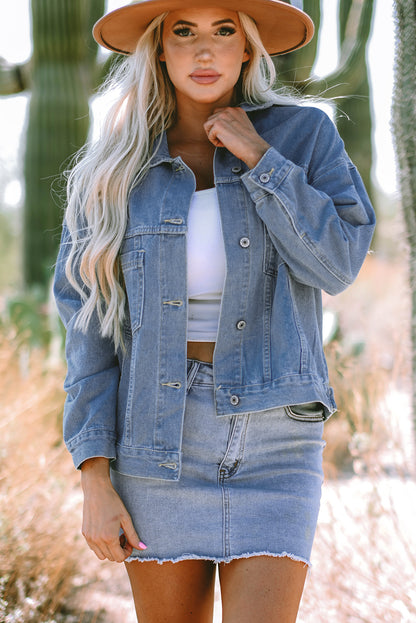 Washed Oversize Denim Jacket