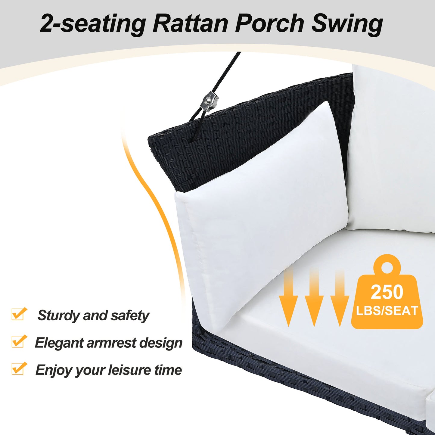 51.9" Swinging 2-Seater