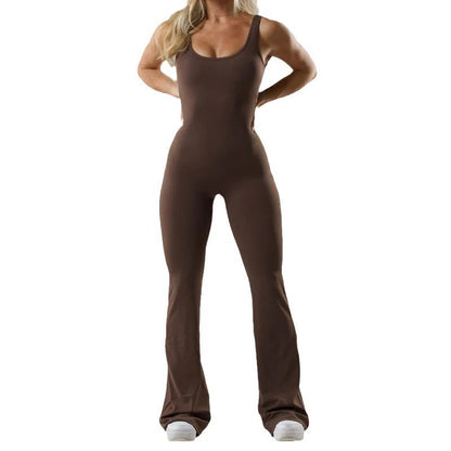 Seamless Slim-Fit Yoga Jumpsuit