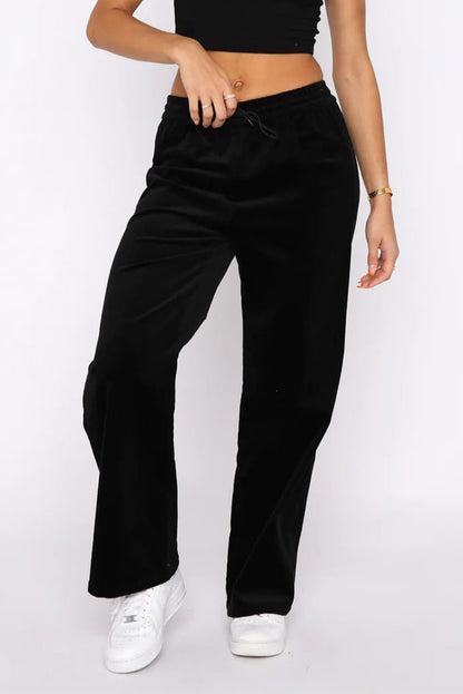 Drawstring Wide Leg Pants