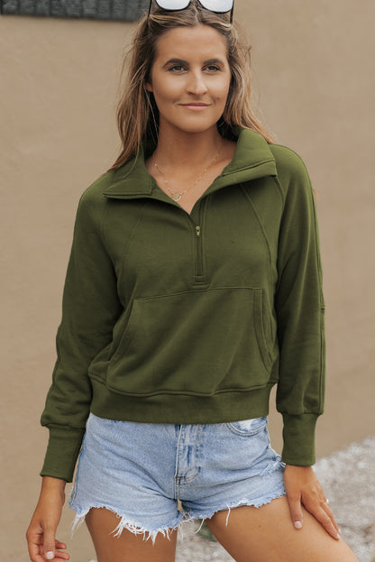 Fleece Lined Thumbhole Sweatshirt