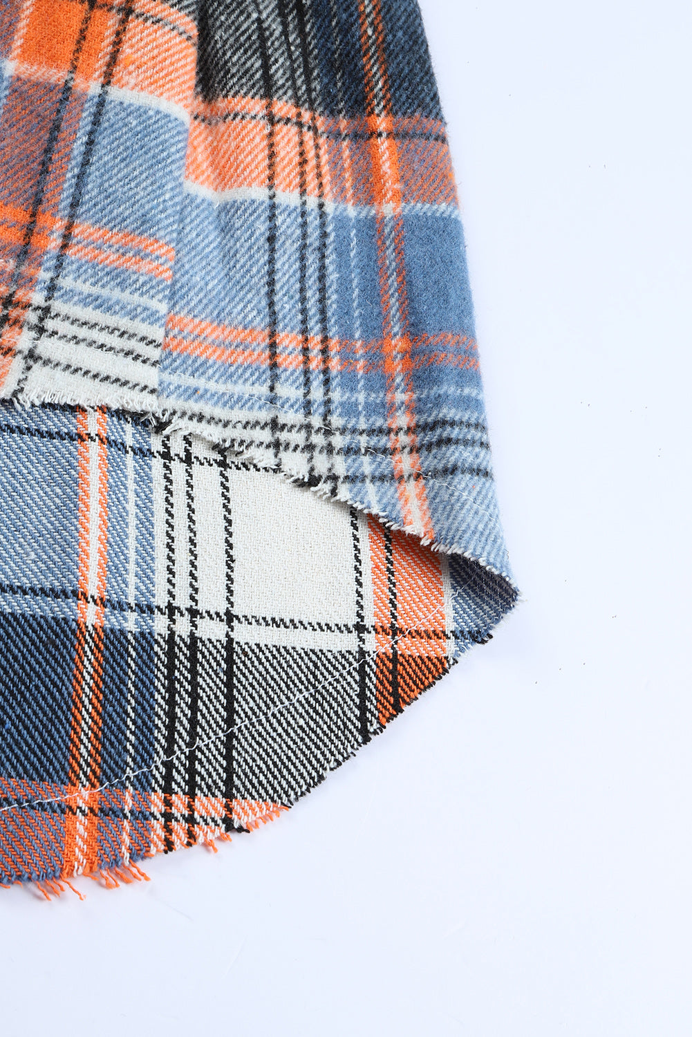 Multicolor Plaid Ruffled Shacket