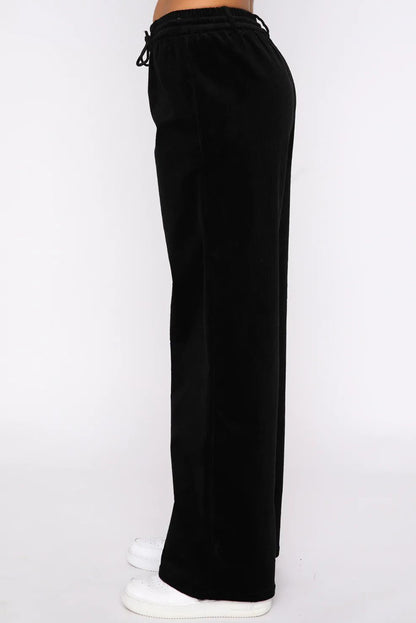 Drawstring Wide Leg Pants