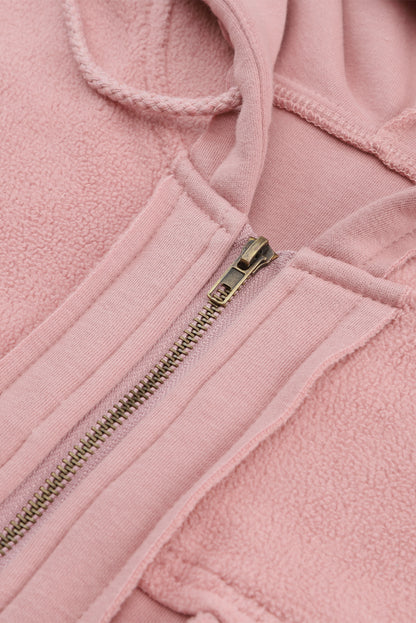 Drawstring Zip Up Jacket