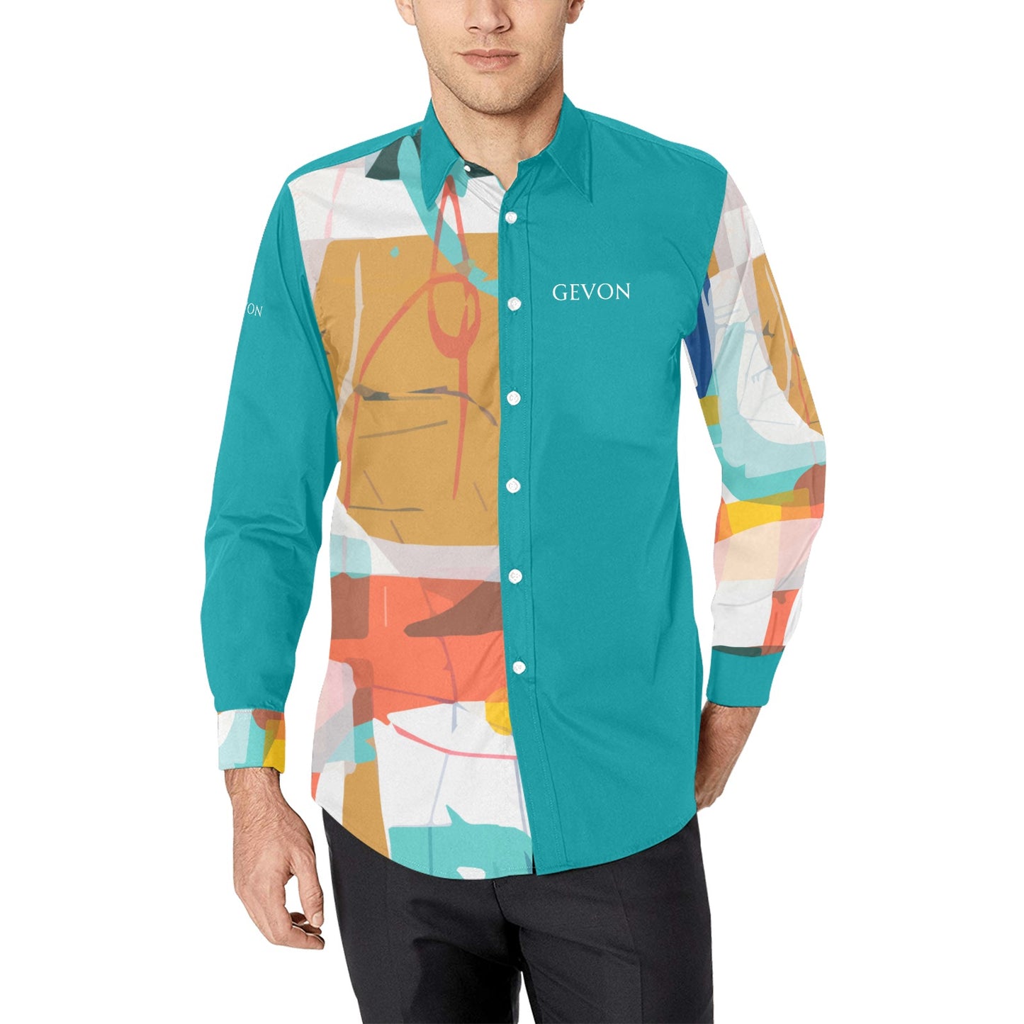 Gevon - Geo Long-Sleeve Shirt