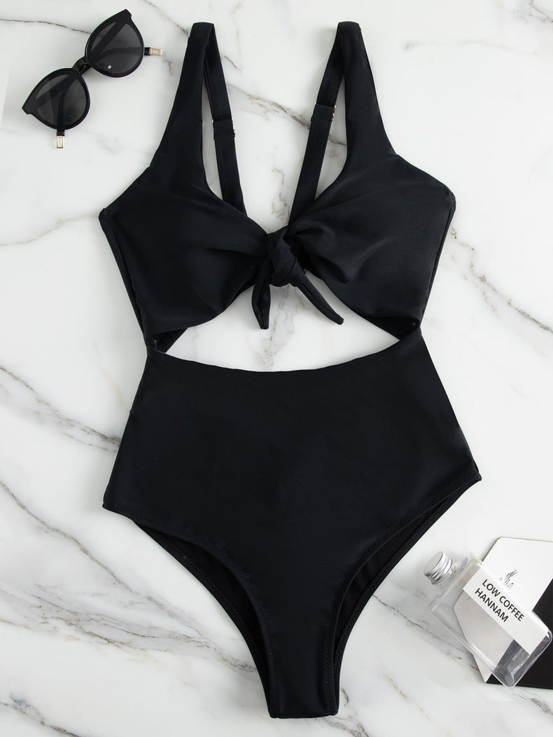 Color Block One-Piece Bikini