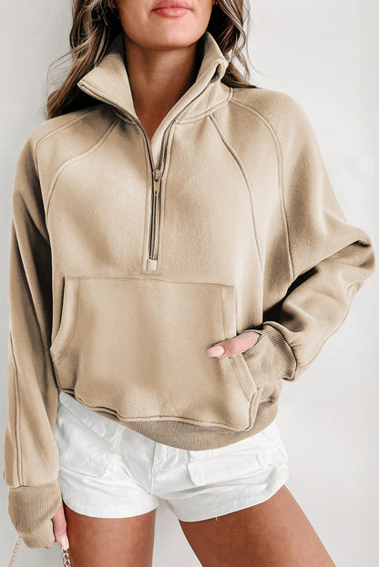 Fleece Lined Thumbhole Sweatshirt