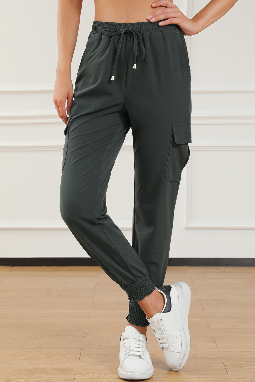 Slim Fit High Waist Joggers