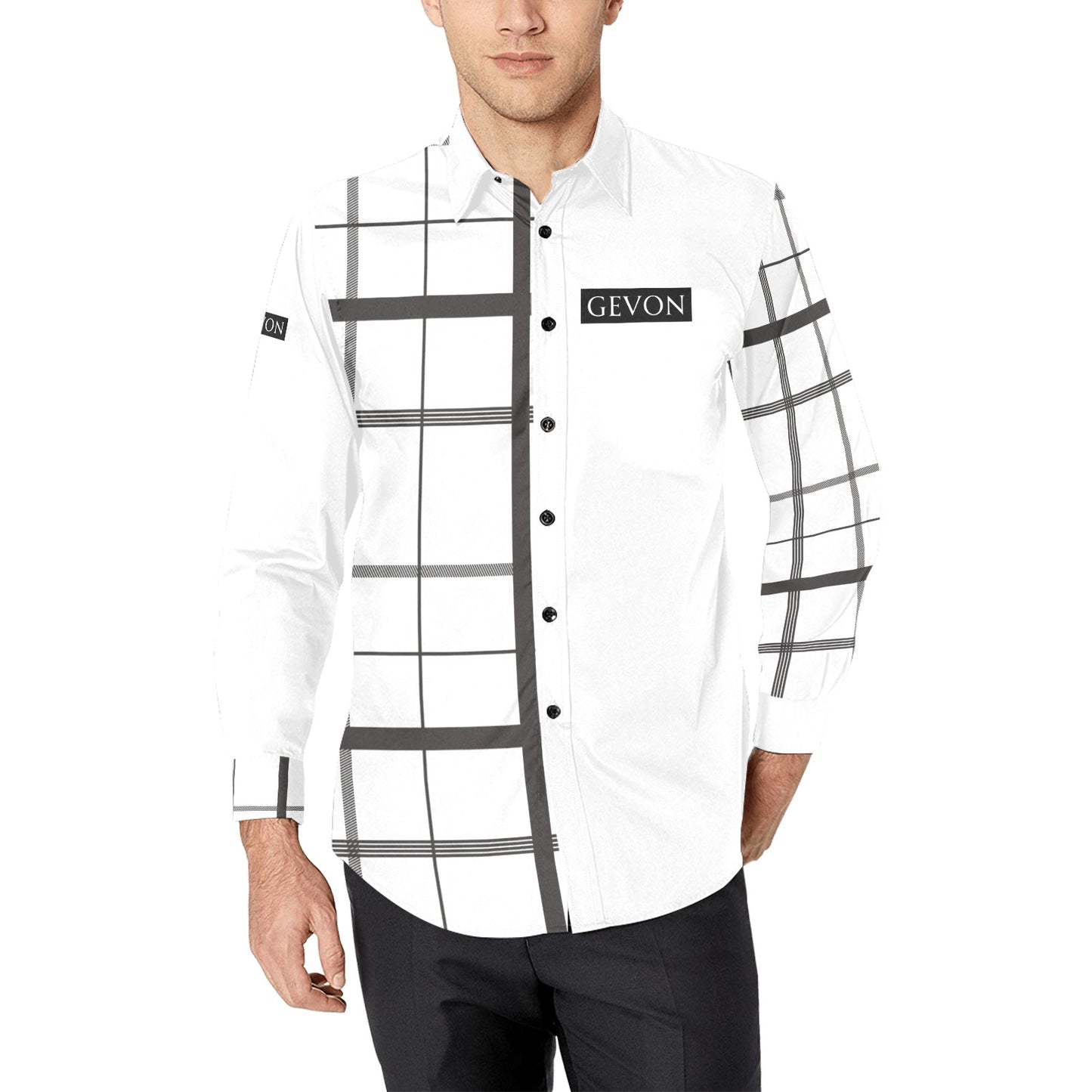 Gevon - Geo Long-Sleeve Shirt