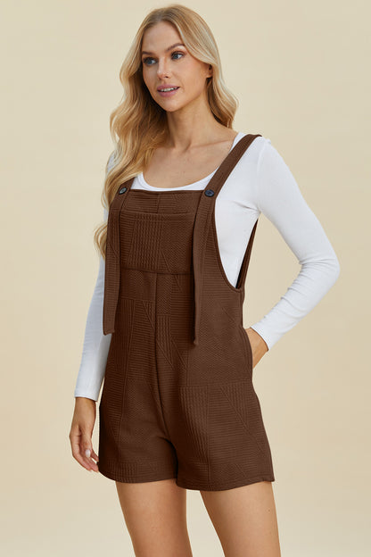 Texture Sleeveless Romper