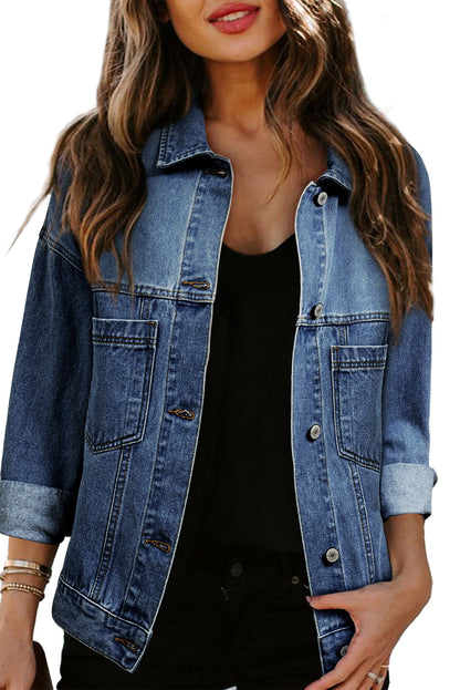 Washed Oversize Denim Jacket