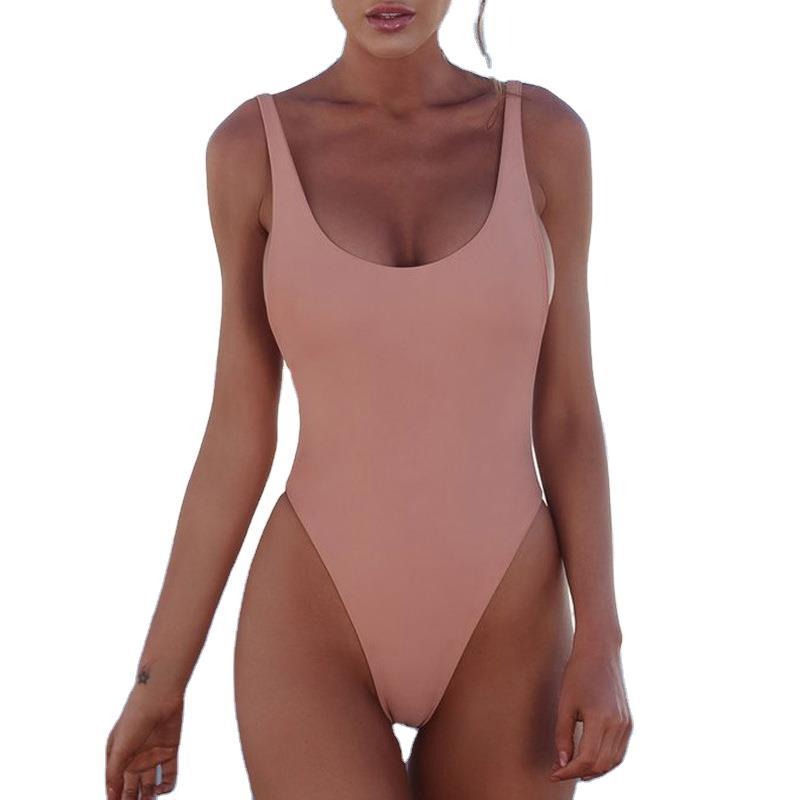 Solid One-piece Bikini