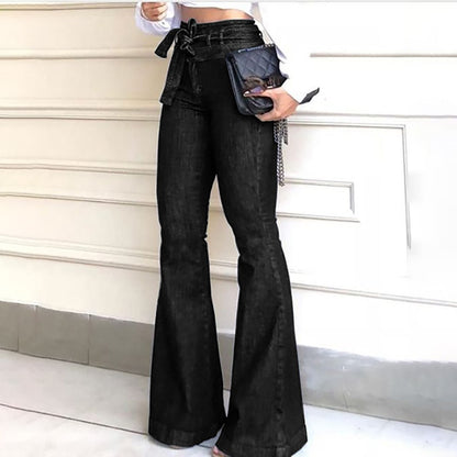 High-Waist Flare Jeans