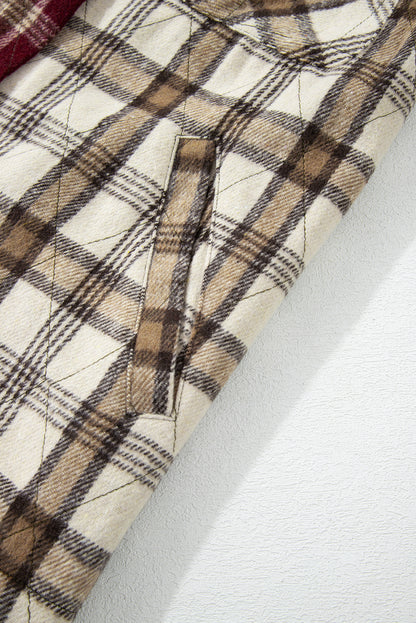 Plaid Patchwork Retro Shacket