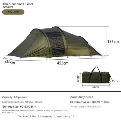 Tunnel Outdoor Camping Family Tent