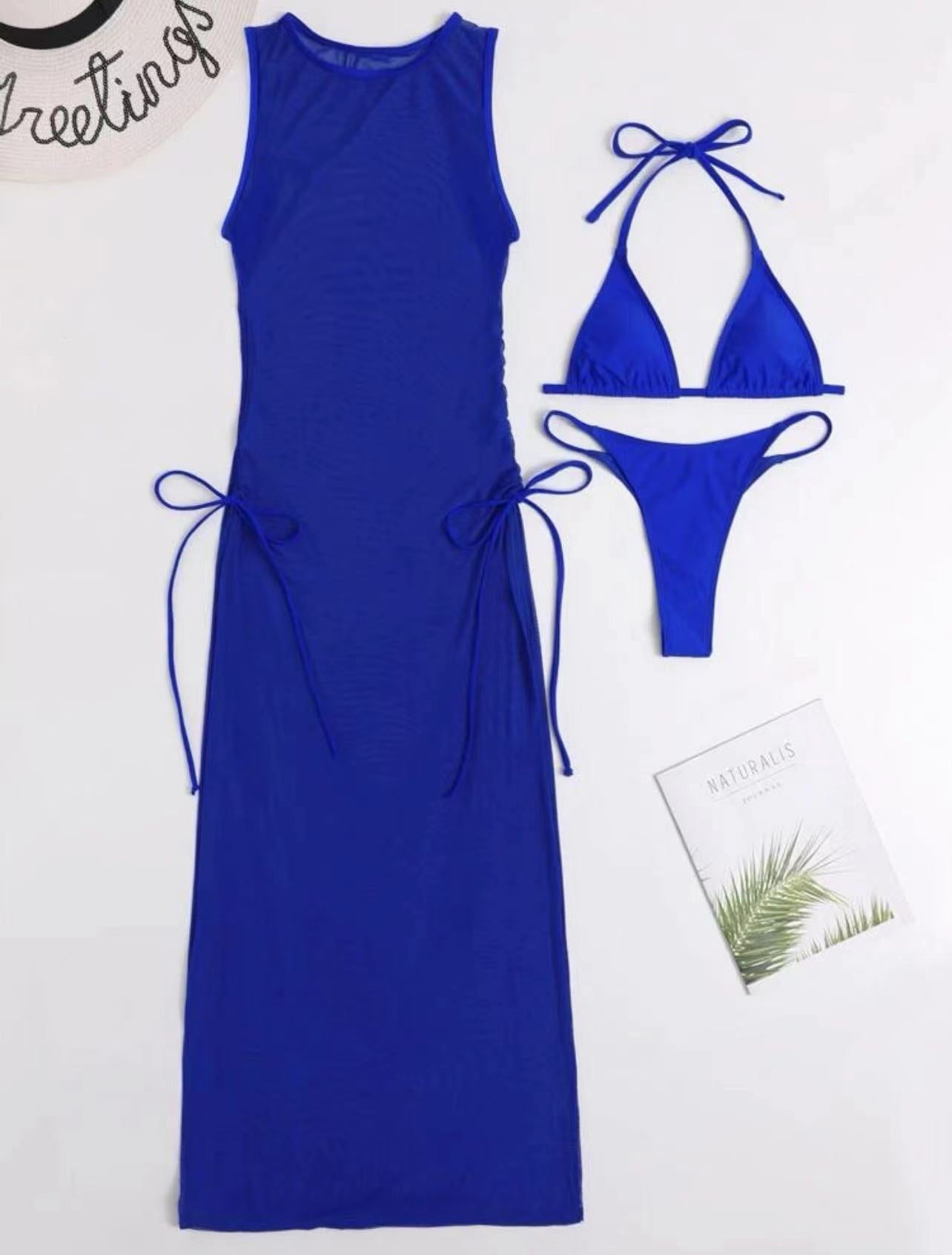 3-Piece Split Bikini Set