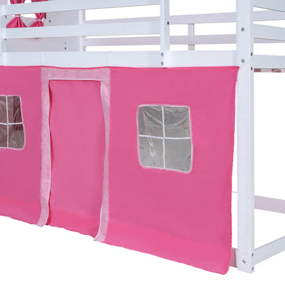 Twin Size Bunk House Bed