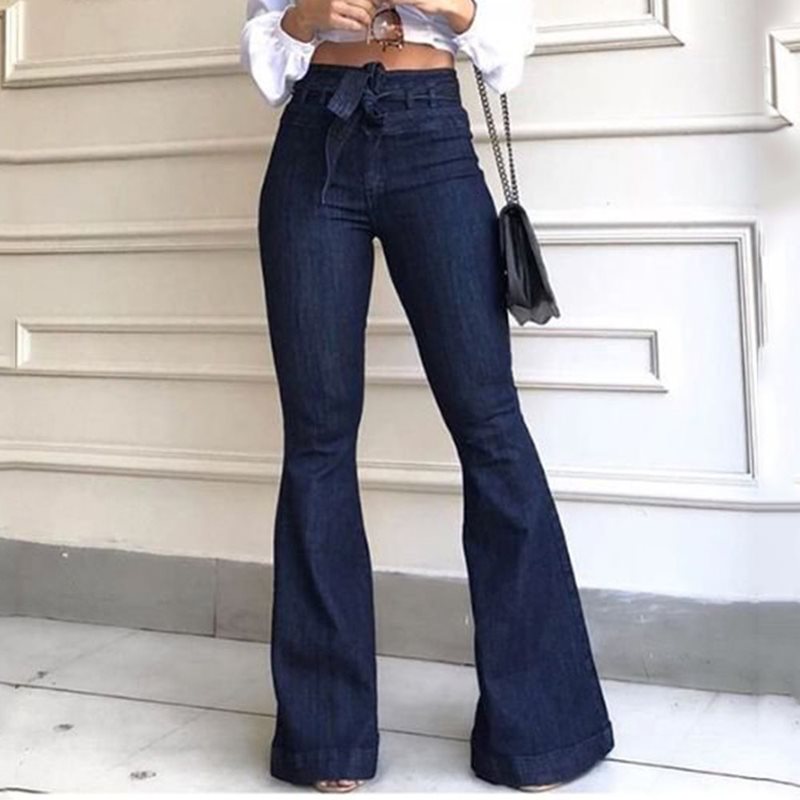 High-Waist Flare Jeans