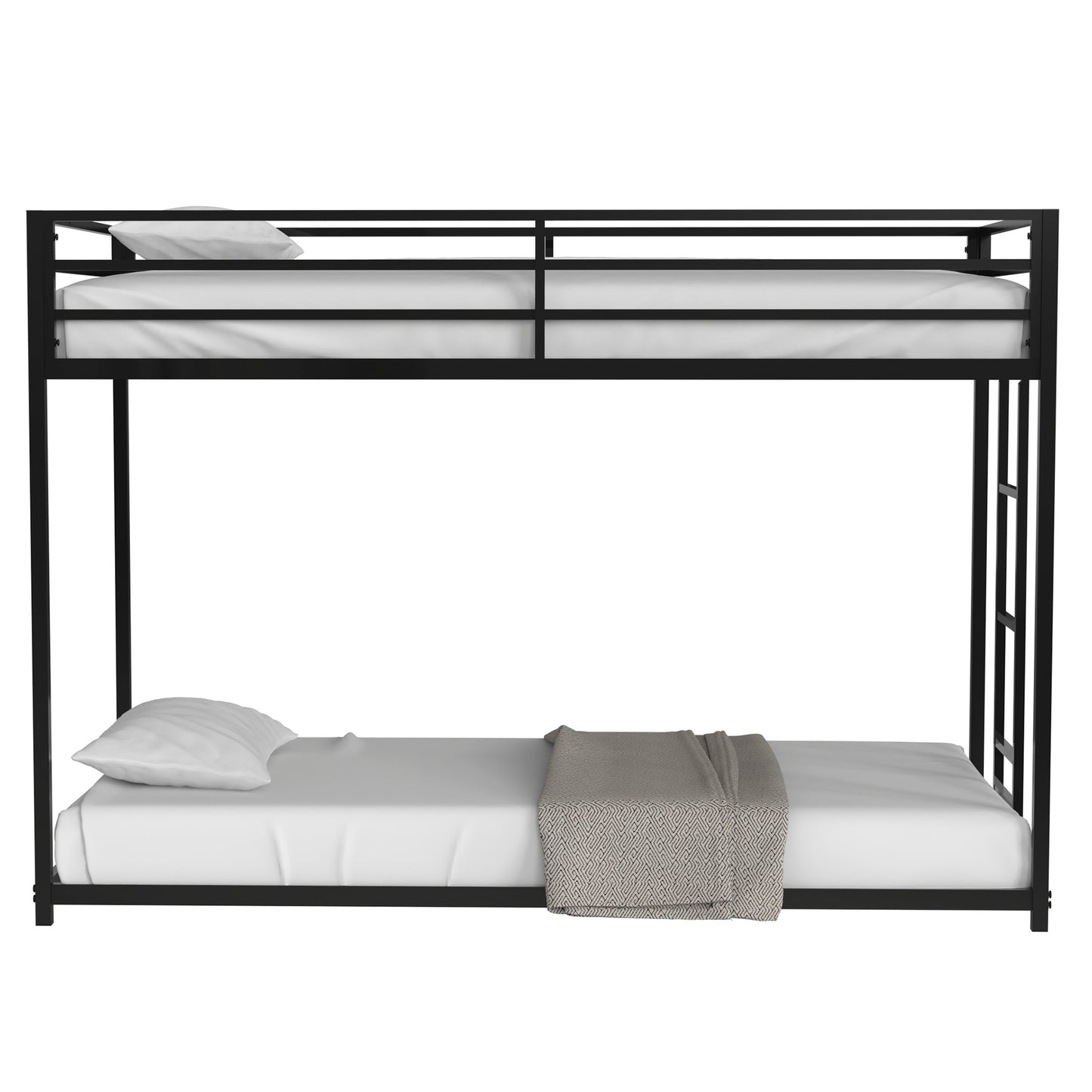 Adam Twin Metal Bunk, Black