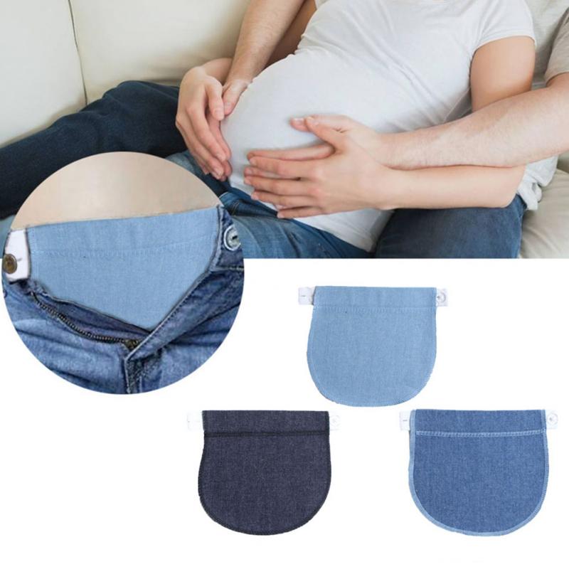 Maternity Waistband Elastic Extender Soft Pants Belt Extension Buckle Button Lengthening Pregnant Women Pregnancy Adjustable