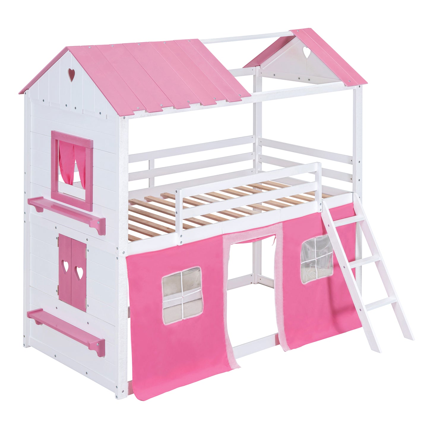 Twin Size Bunk House Bed