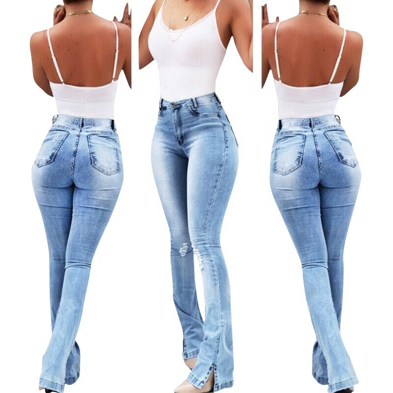 Stretch Flare High Waist Jeans