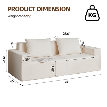 Convertible Memory Foam Sofa