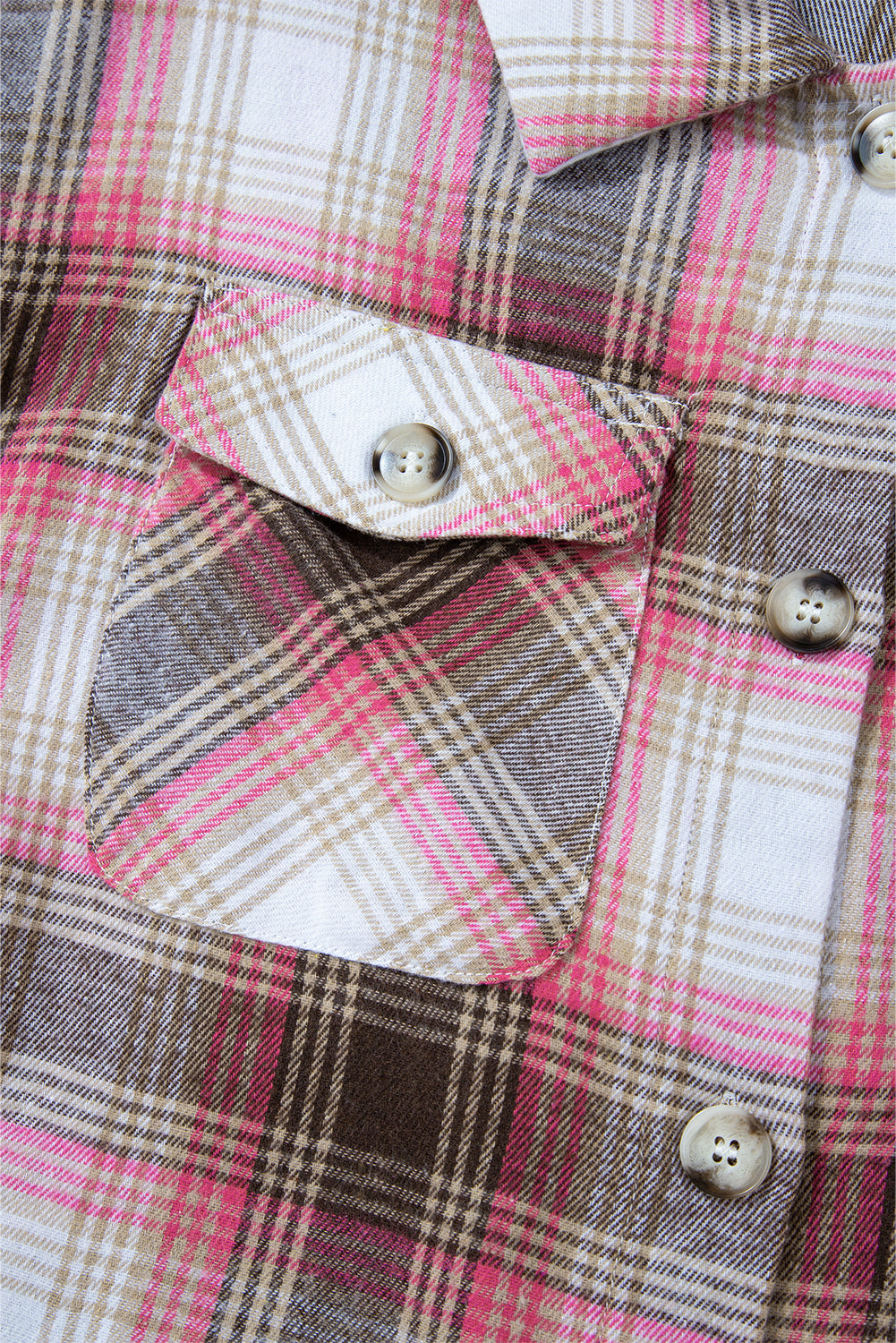 Plaid Button Up Shacket