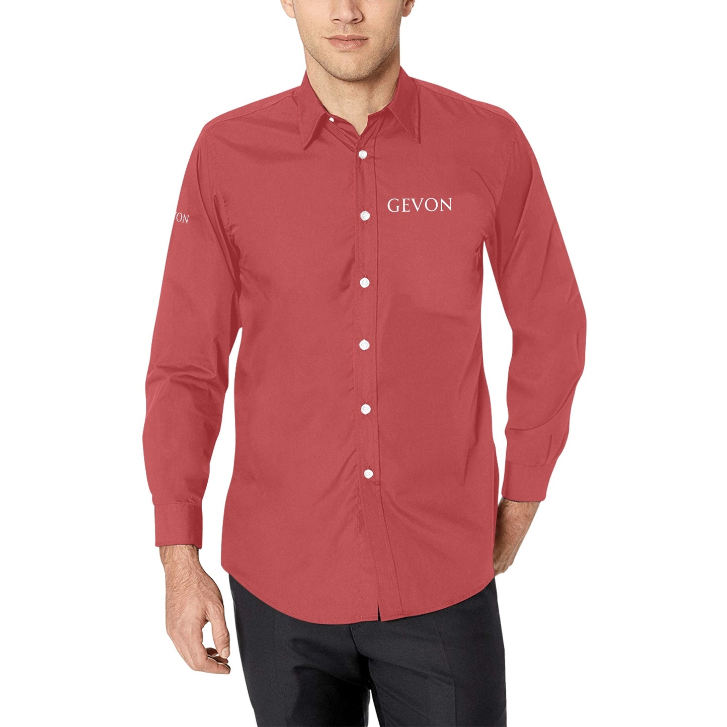 Gevon - Simple Long-Sleeve Shirt