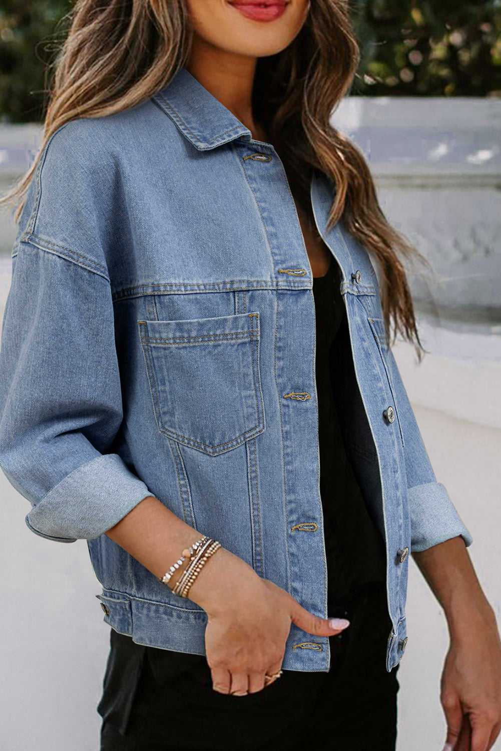 Washed Oversize Denim Jacket