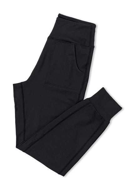 Exposed Seam High Waist Joggers