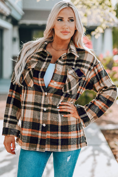 Geometric Plaid Shacket