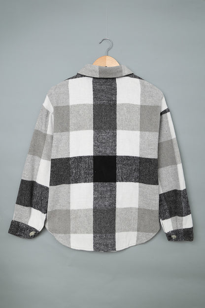 Plaid Color Block Jacket