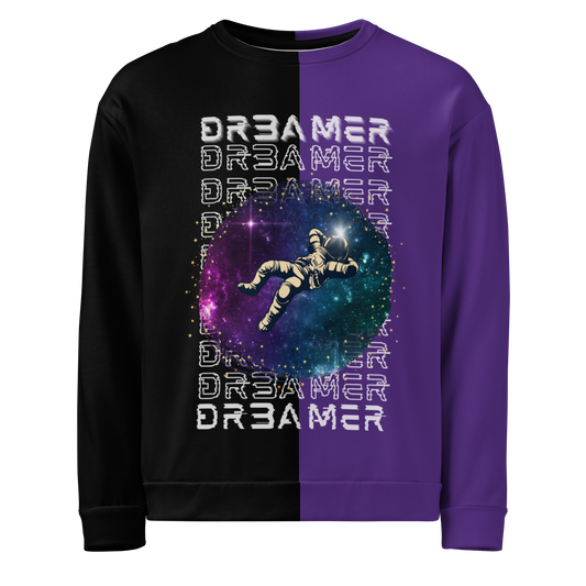 Gevon - Unisex Glitched DR3AMER Premium Colorblock Sweatshirt