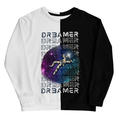 Gevon - Unisex Glitched DR3AMER Premium Colorblock Sweatshirt