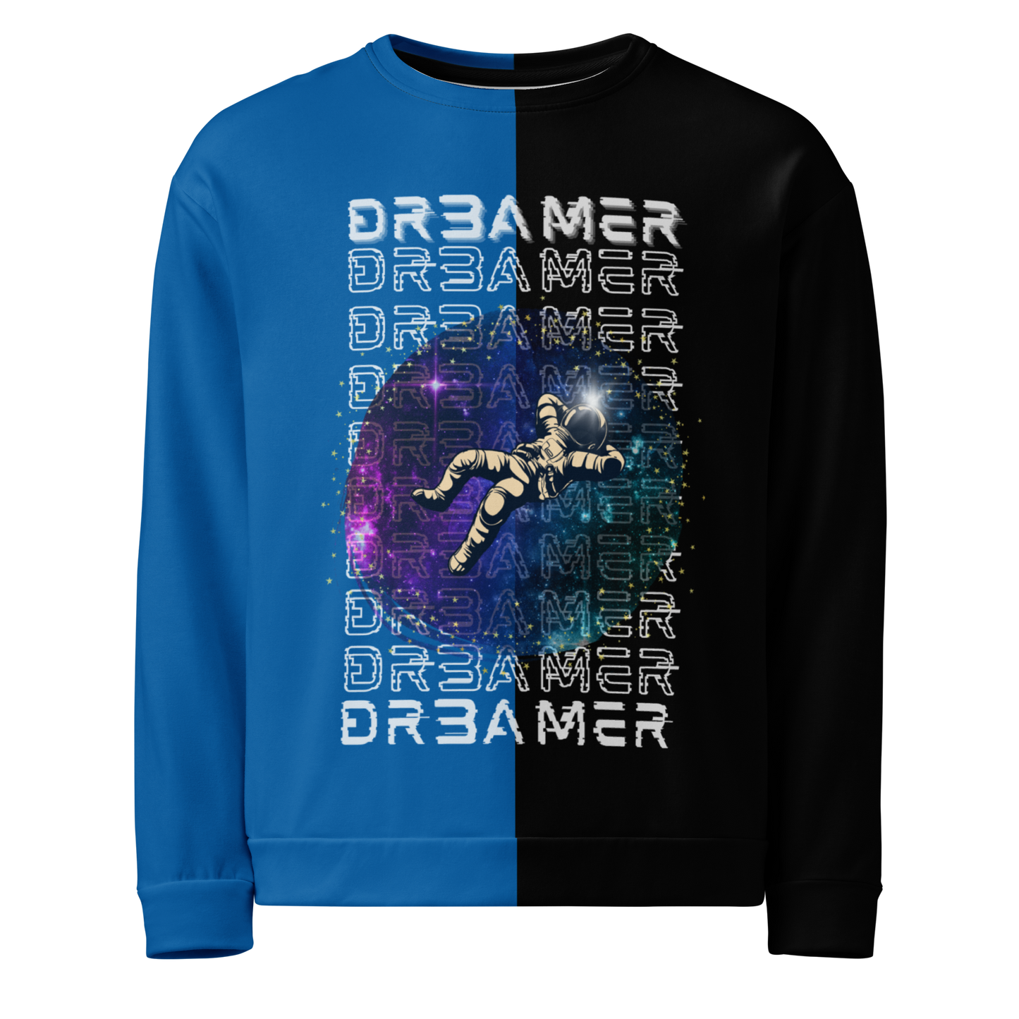 Gevon - Unisex Glitched DR3AMER Premium Colorblock Sweatshirt