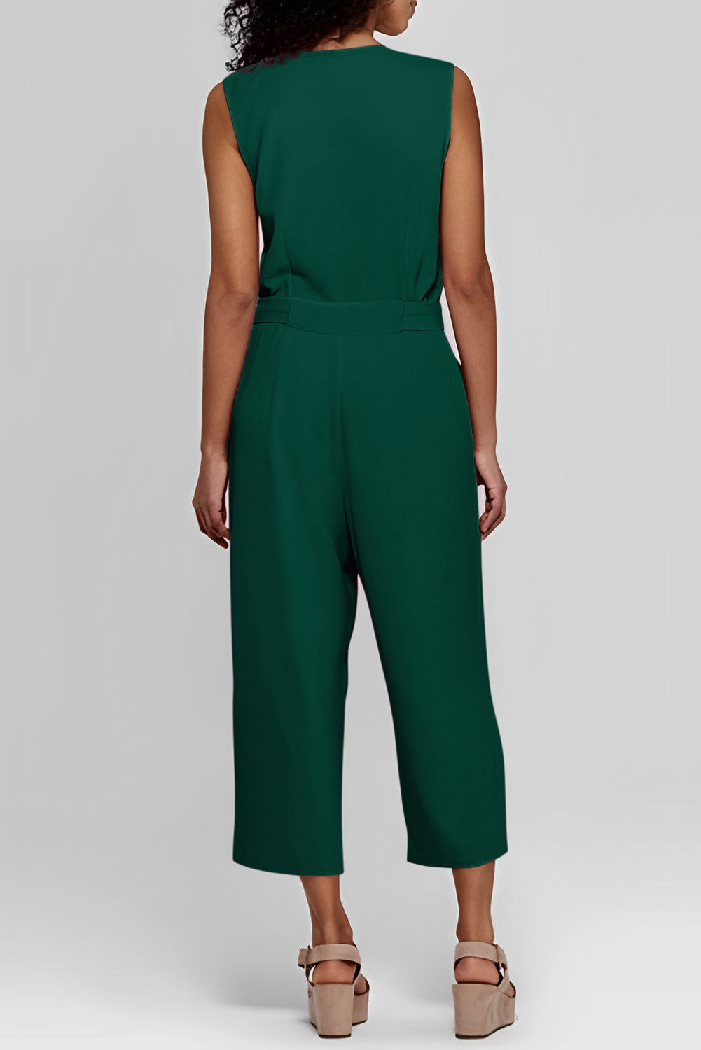 Sleeveless Cropped Jumpsuit