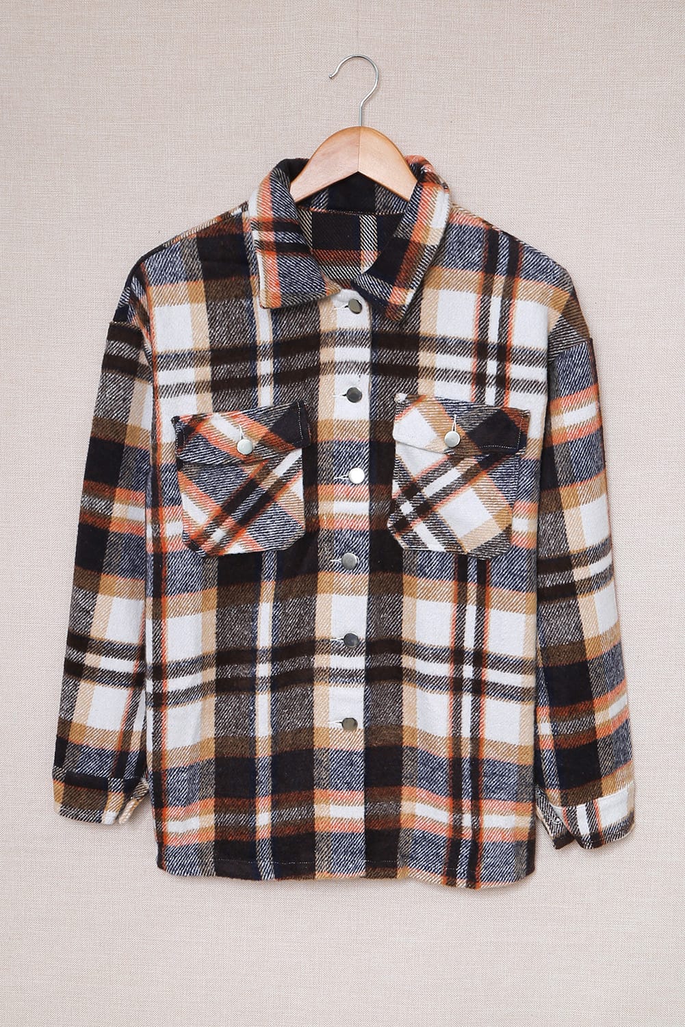 Geometric Plaid Shacket