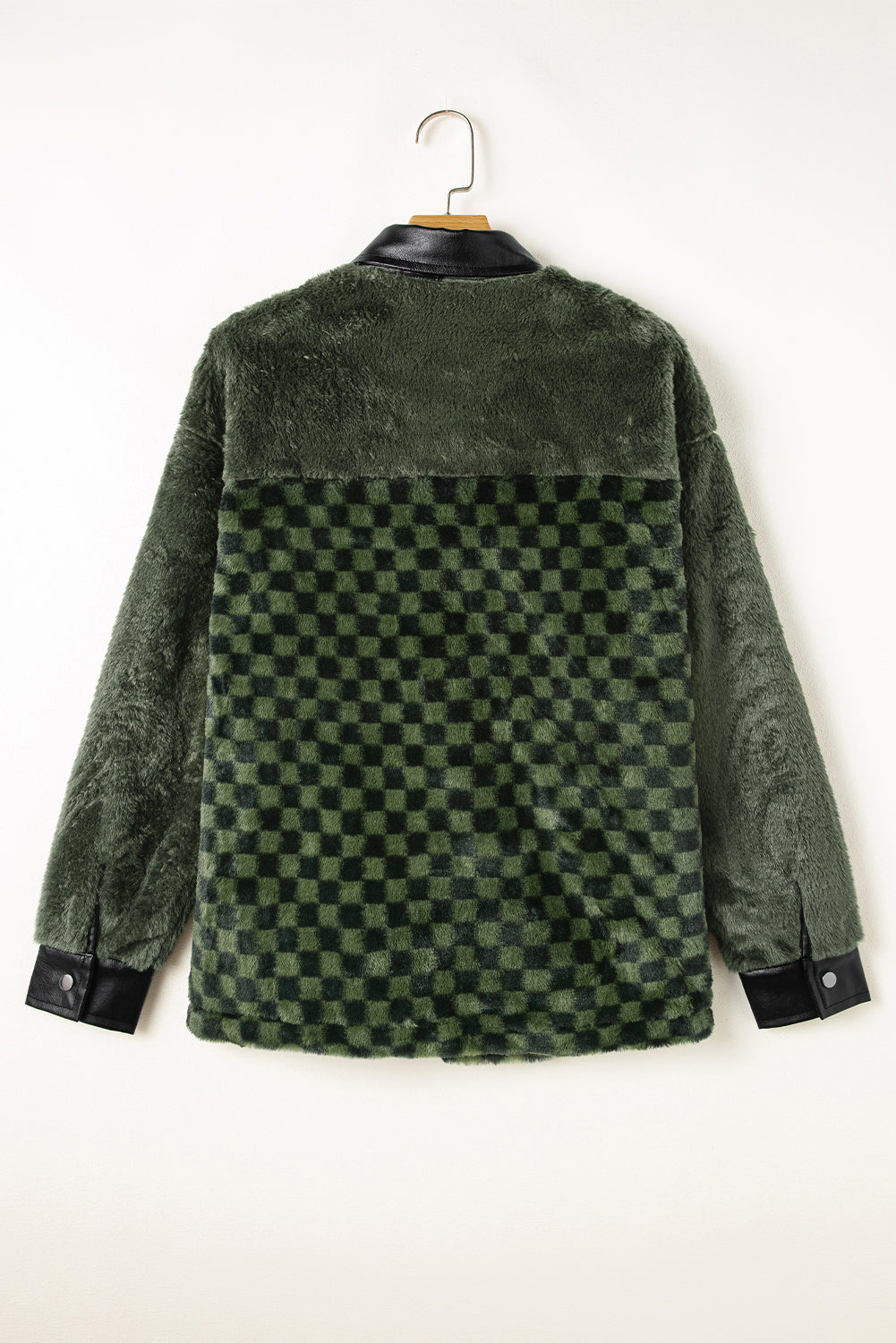 Fleece Checkerboard Jacket