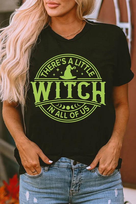 Round Neck Witch T-Shirt