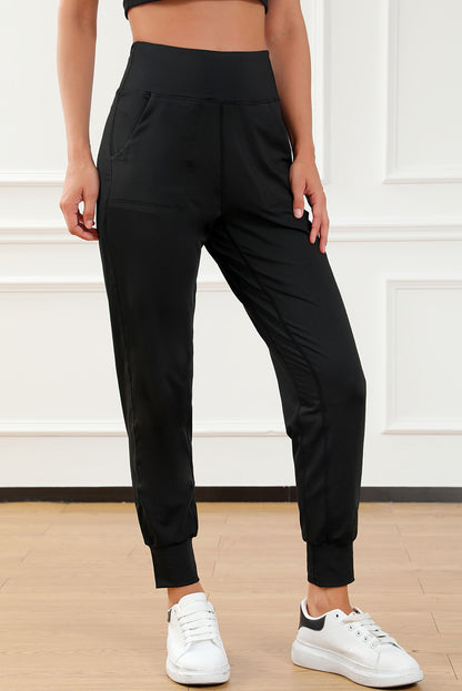 Exposed Seam High Waist Joggers